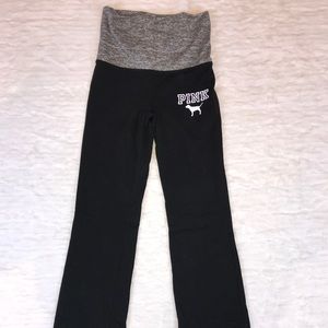 XS Victoria’s Secret Black & Gray Yoga Pants